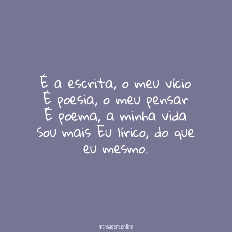 É a escrita