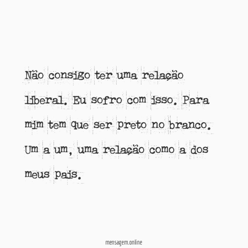 Não consigo