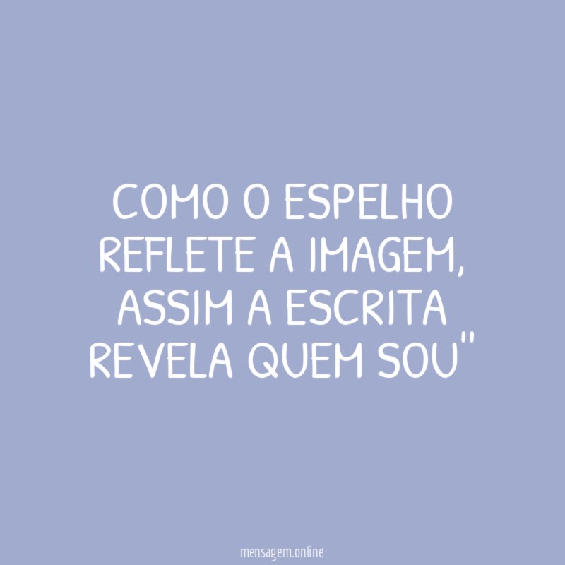 Como o espelho reflete a imagem