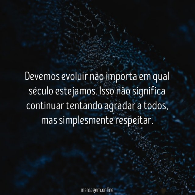 Simplesmente respeitar