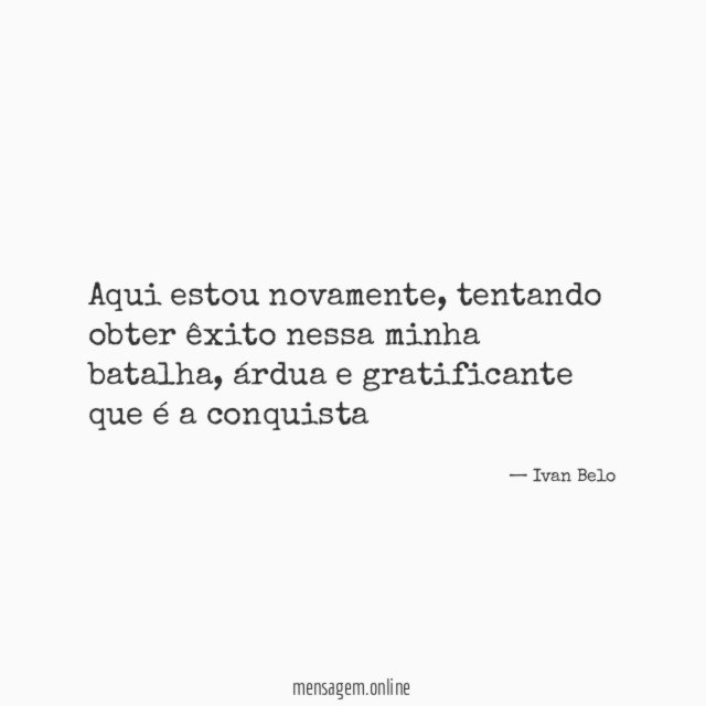 Aqui estou novamente