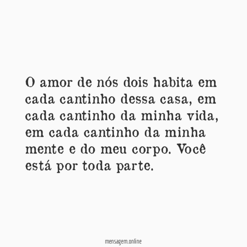 Cada cantinho