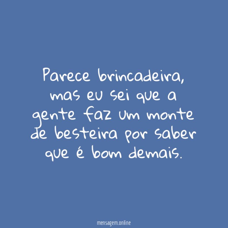 Parece brincadeira