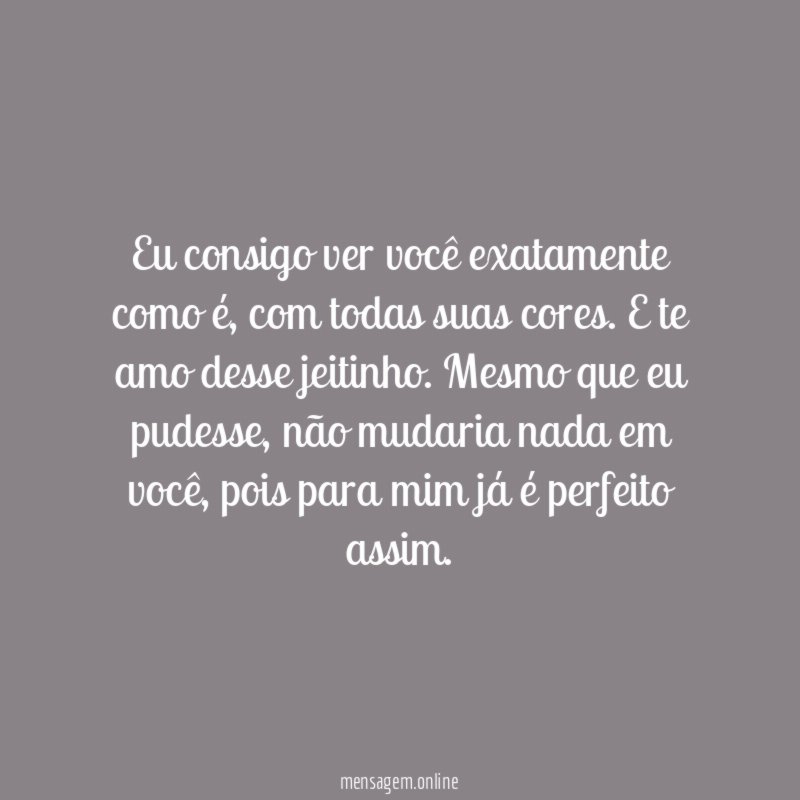 Perfeito para mim