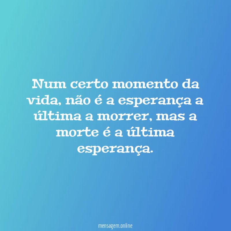 Num certo momento da vida