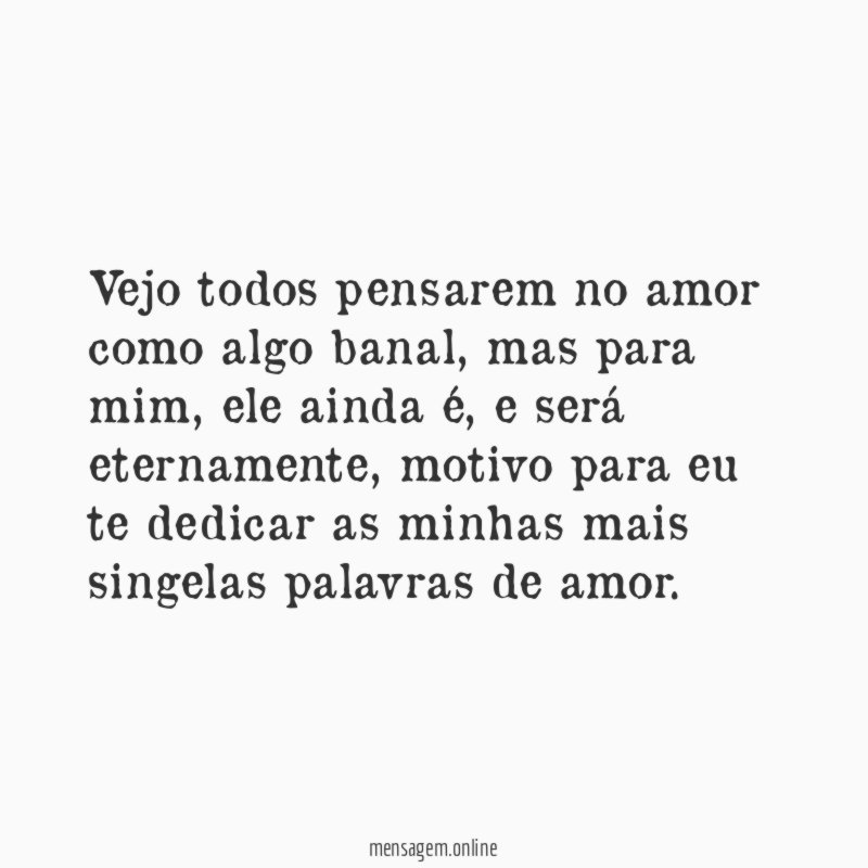 Palavras de amor