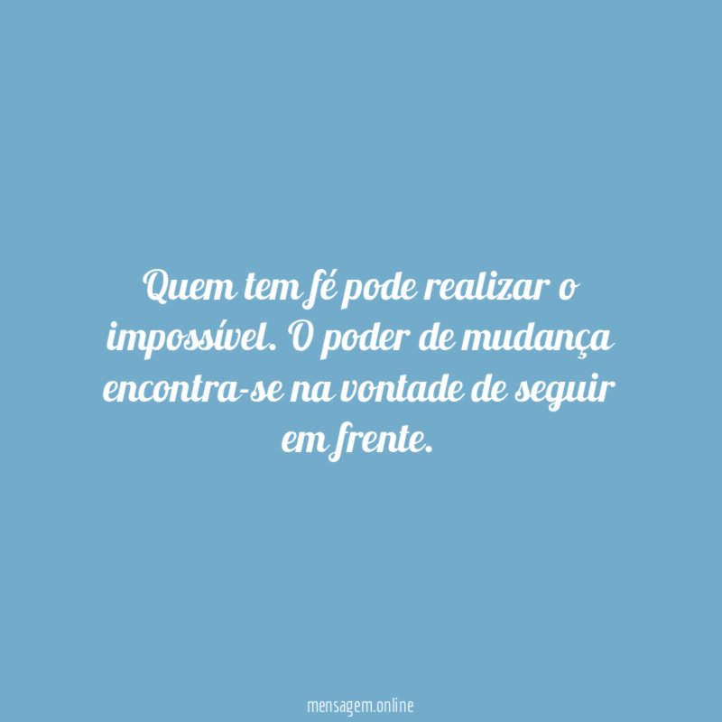 Vontade de seguir