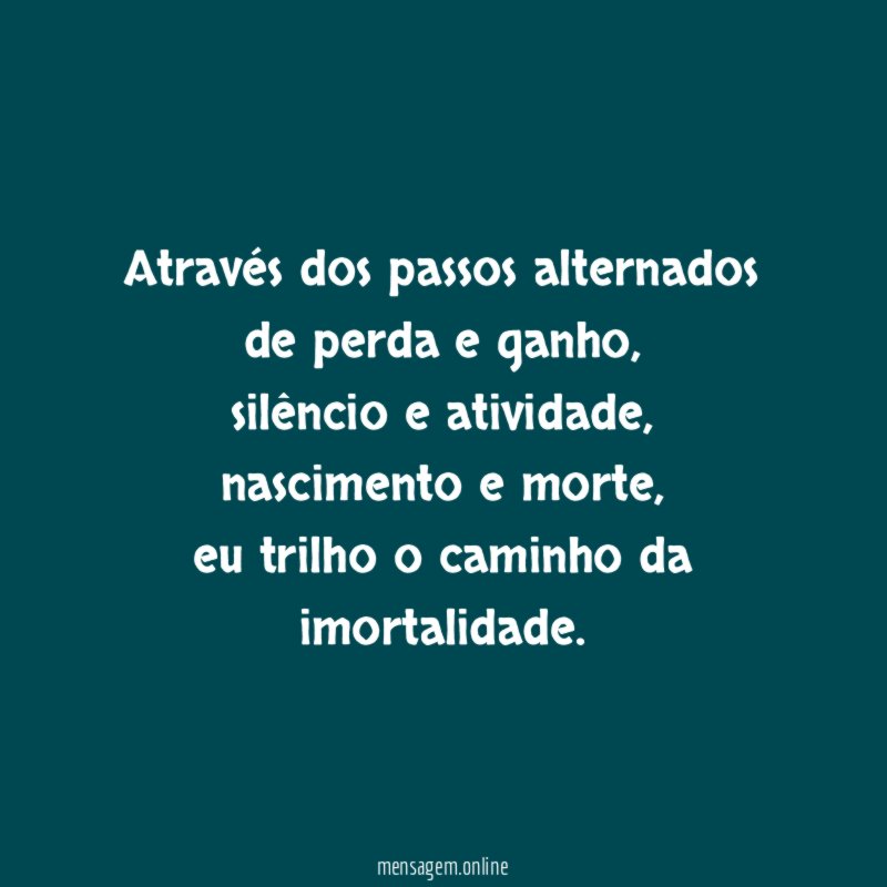Através dos passos alternados de perda e ganho