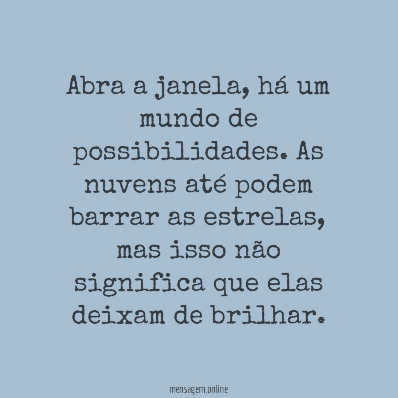 Mundo de possibilidades