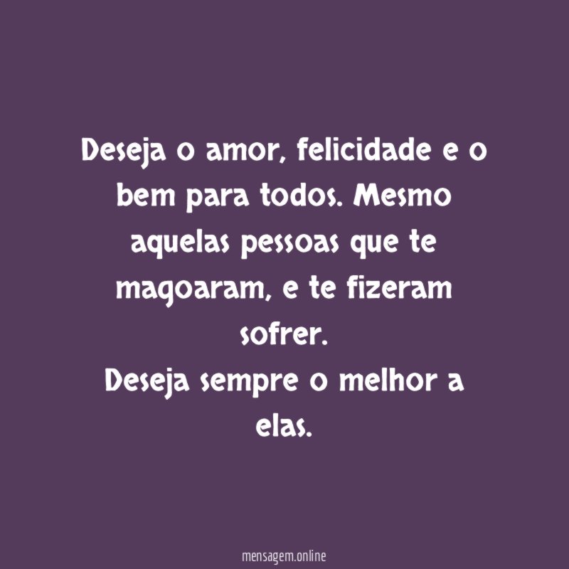 Deseja o amor