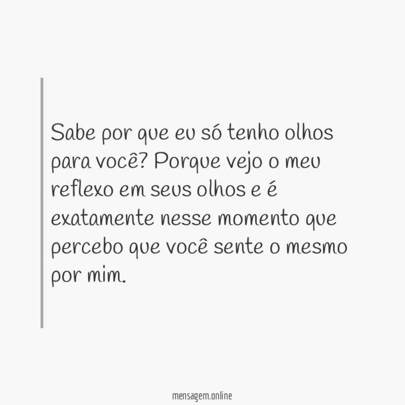 Meu reflexo em você