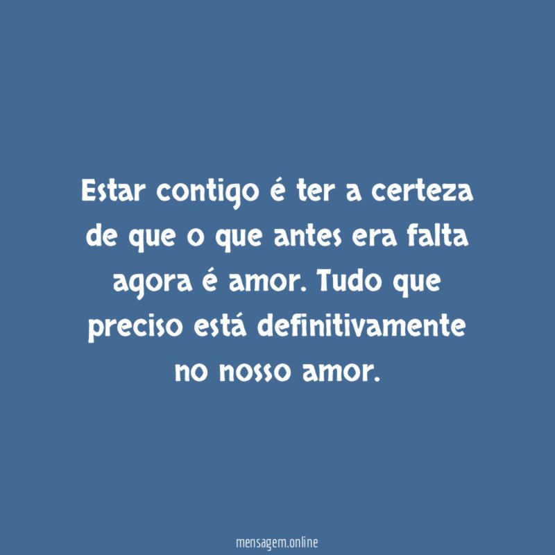 Estar com você