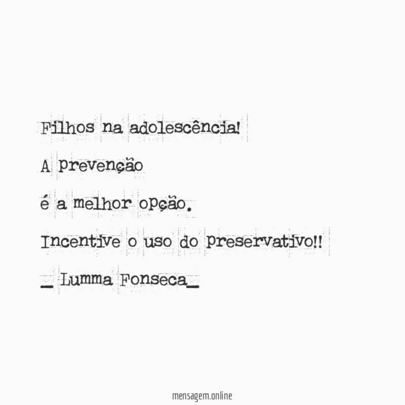 Filhos na adolescência