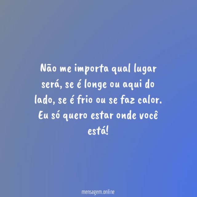 Onde você está