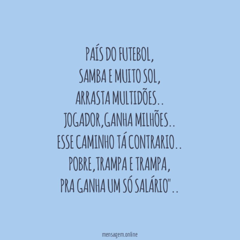 País do futebol