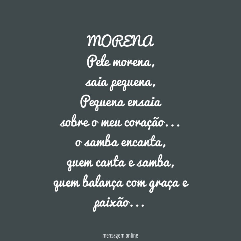 MORENA Pele morena