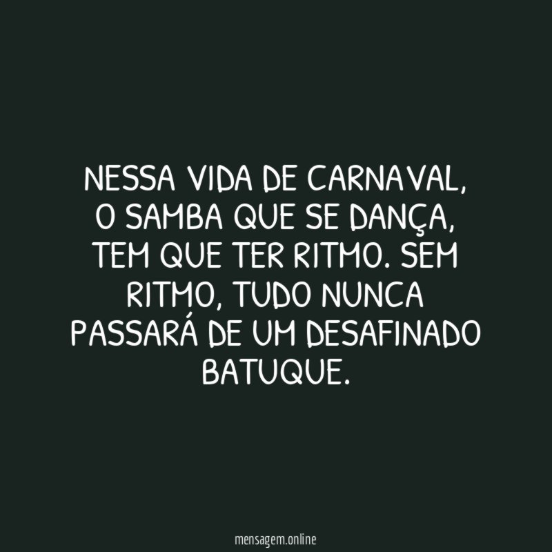 Nessa vida de carnaval