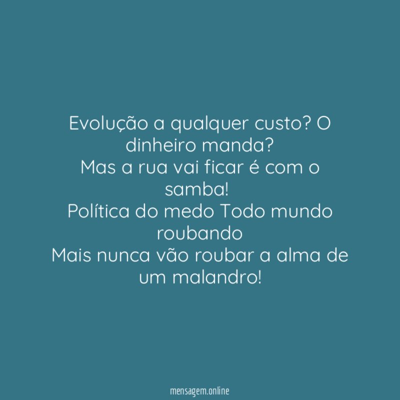 Evolução a qualquer custo