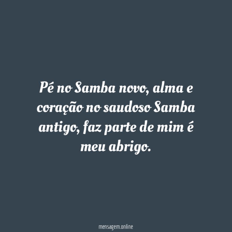 Pé no Samba novo