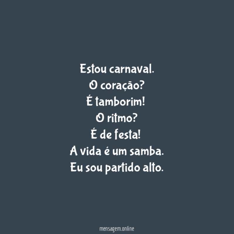 Estou carnaval