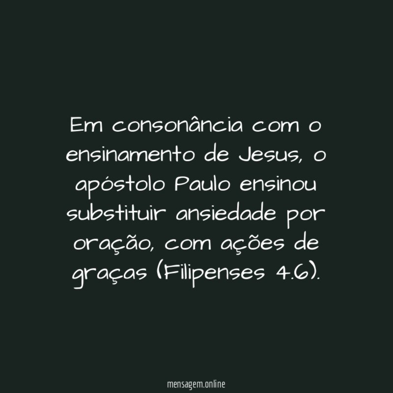 Em consonância com o ensinamento de Jesus