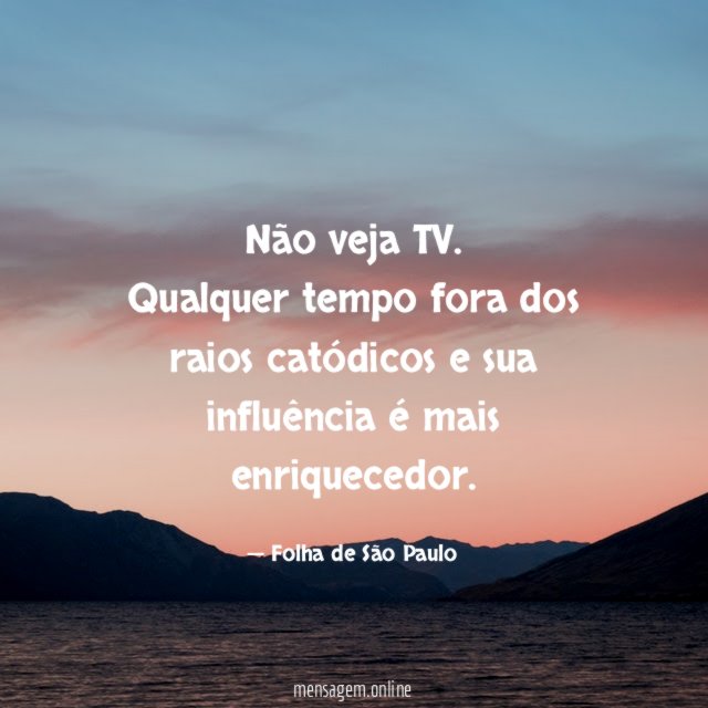 Não veja TV