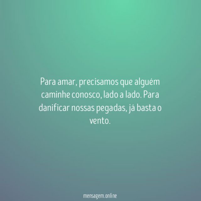 Já basta o vento