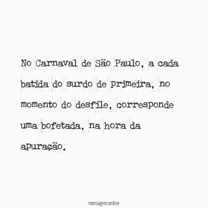 No Carnaval de São Paulo
