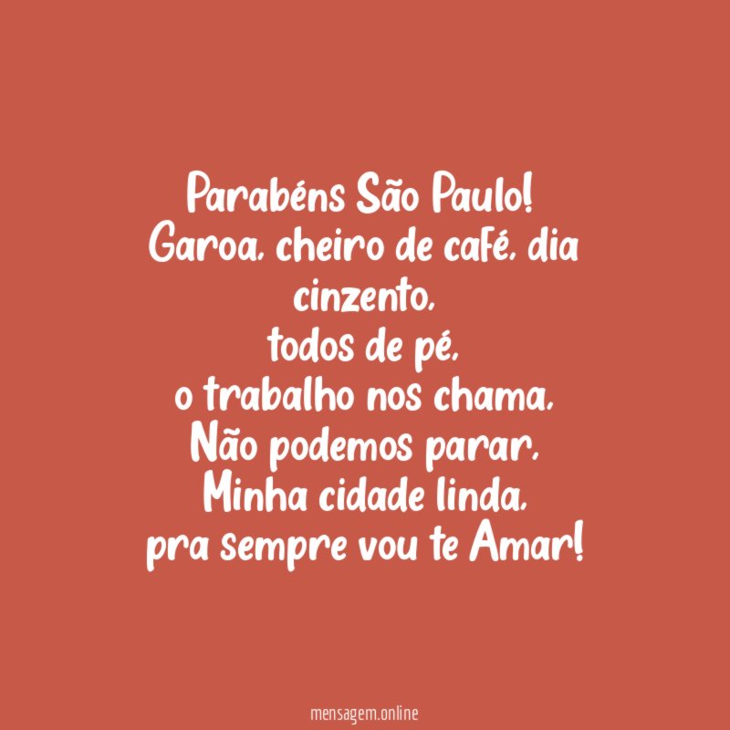 Parabéns São Paulo