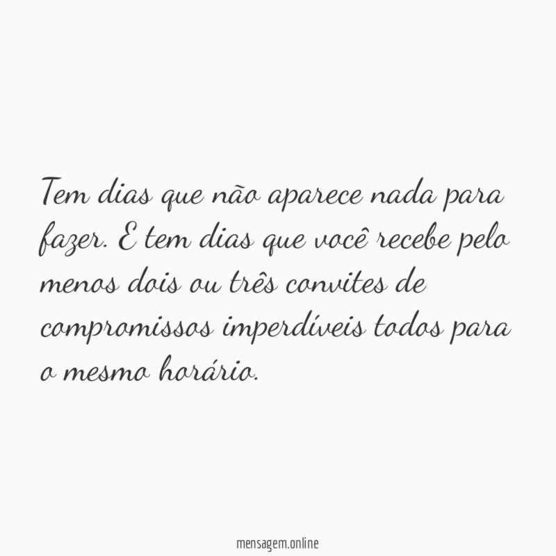 Nada para fazer