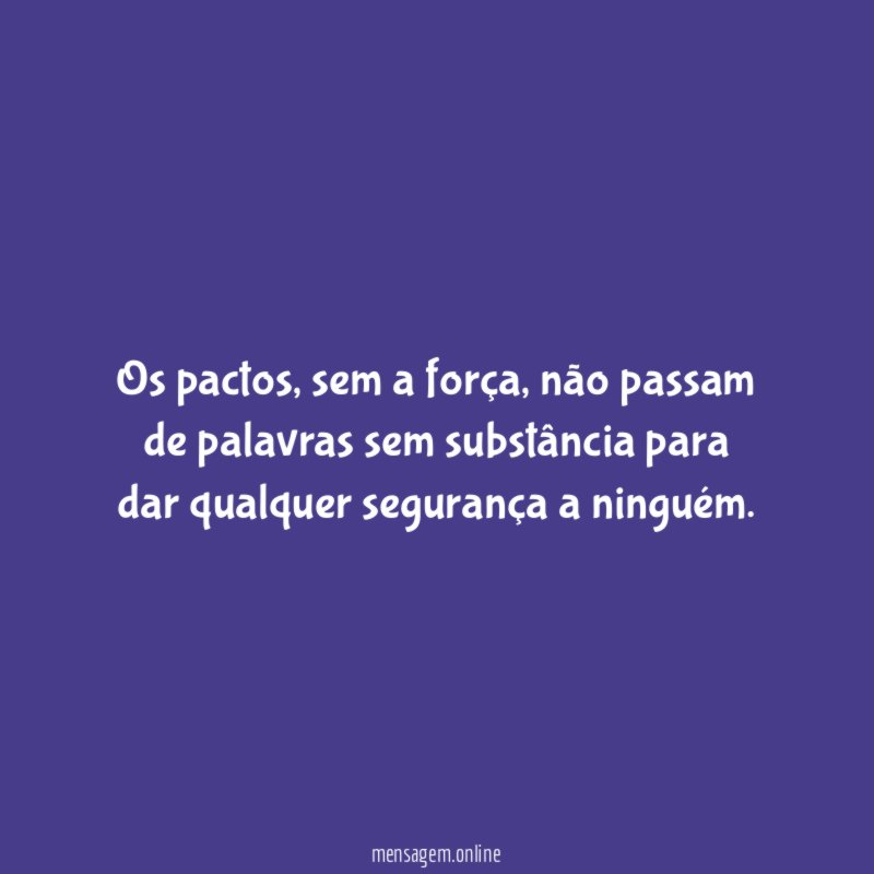 Os pactos