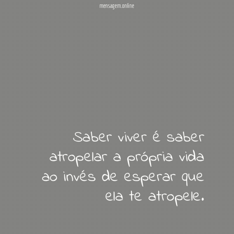 Tenha controle da sua vida