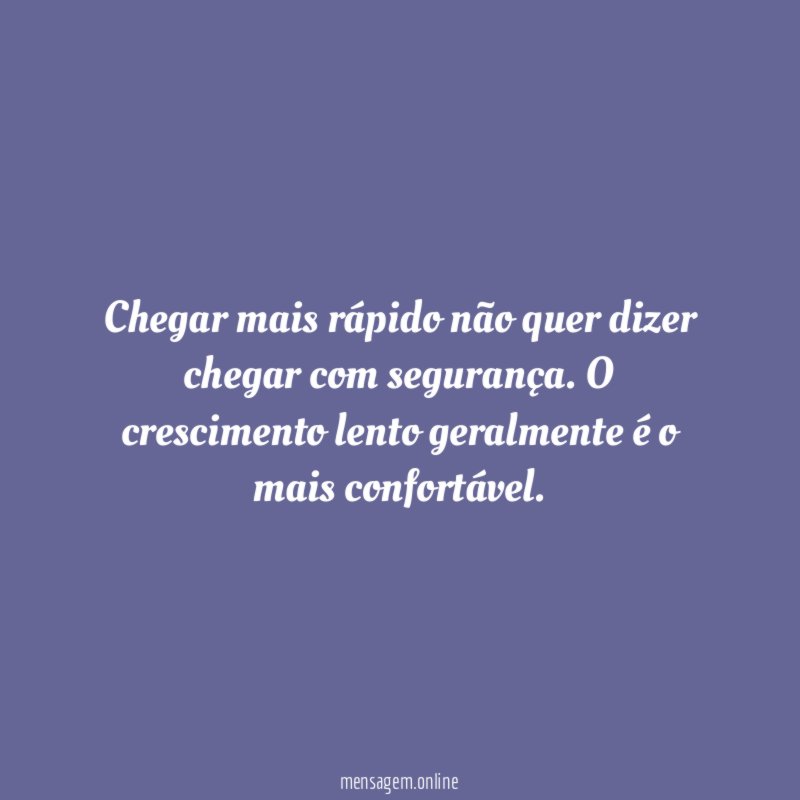 Chegar mais rápido não quer dizer chegar com segurança