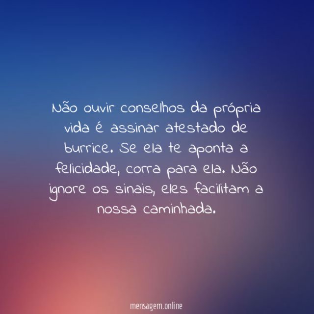Siga os sinais