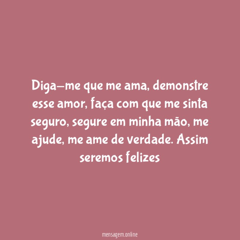 Diga-me que me ama
