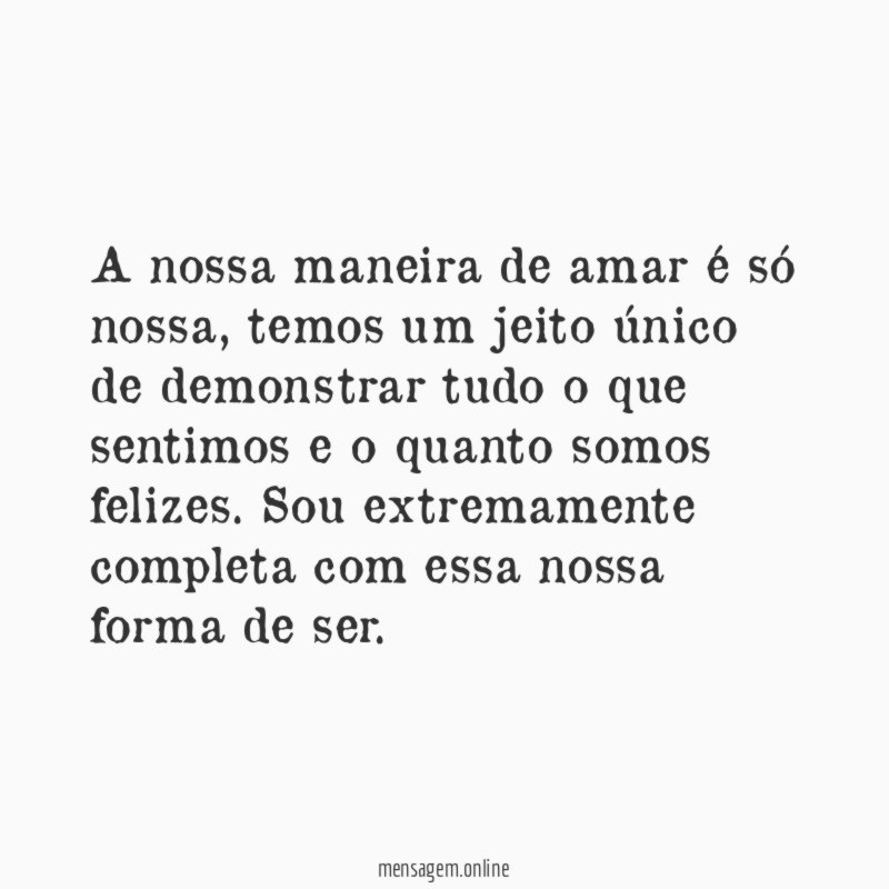 Nossa maneira
