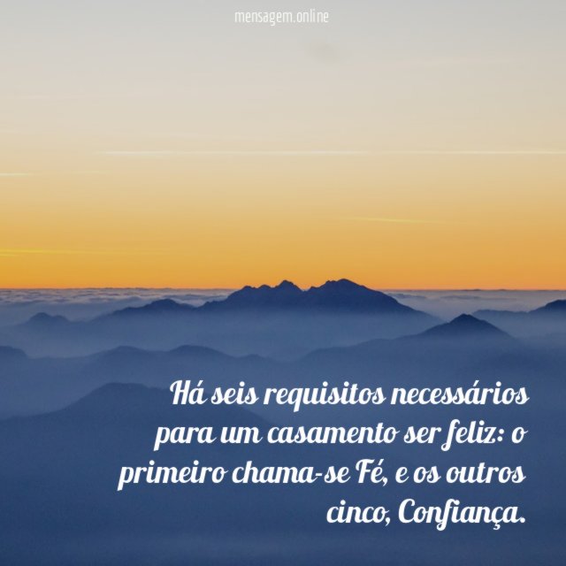 Há seis requisitos necessários para um casamento ser feliz