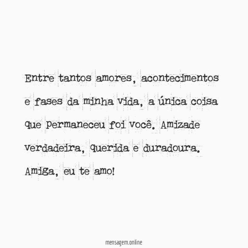 Amizade verdadeira