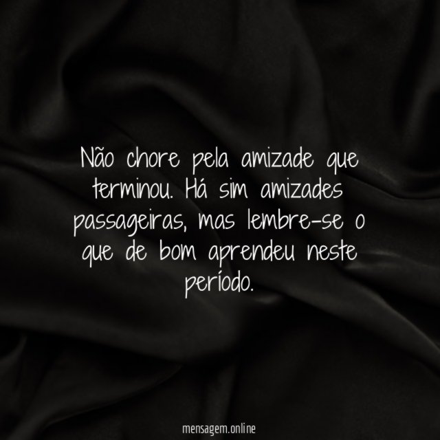 Amizade destruída