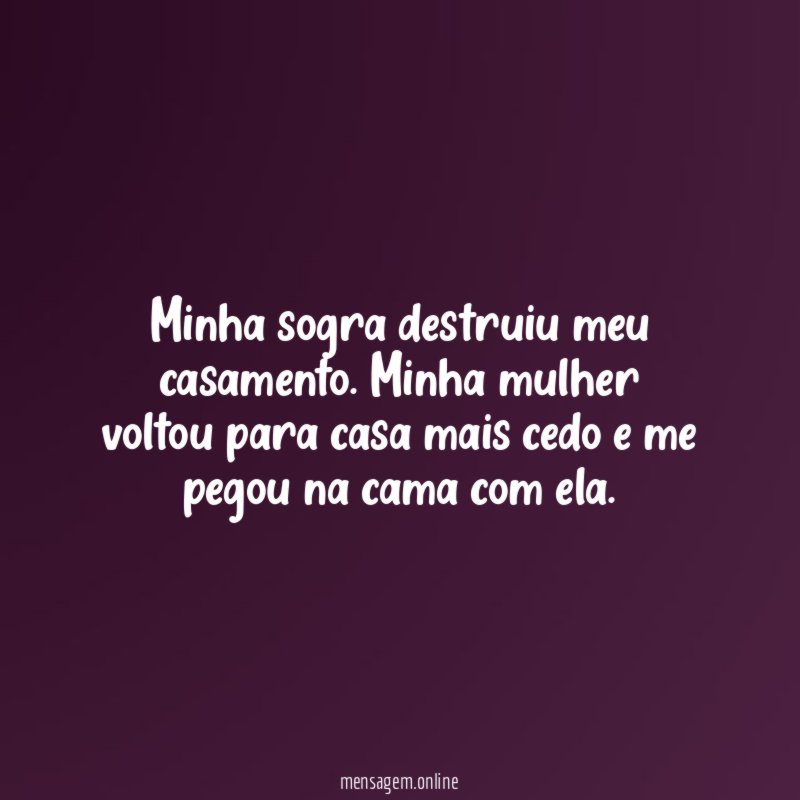 Minha sogra destruiu meu casamento