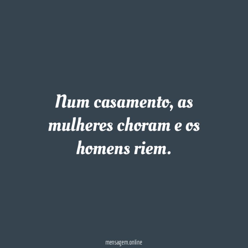 Num casamento