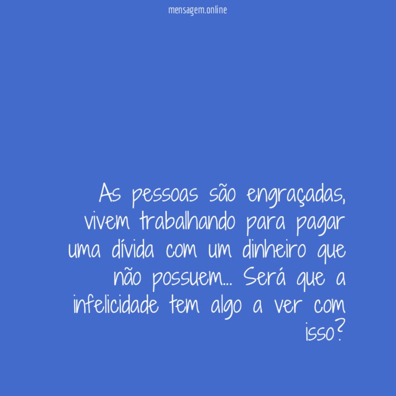 As pessoas são engraçadas