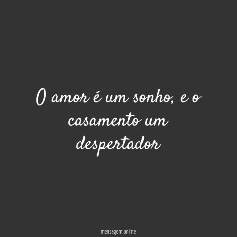 O amor é um sonho
