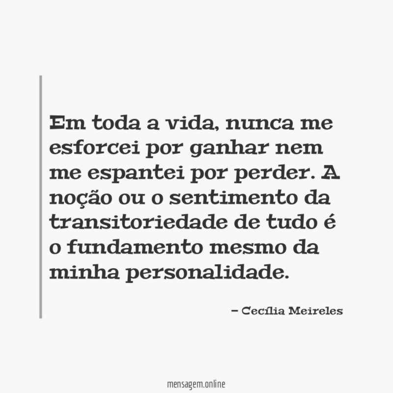 Em toda a vida