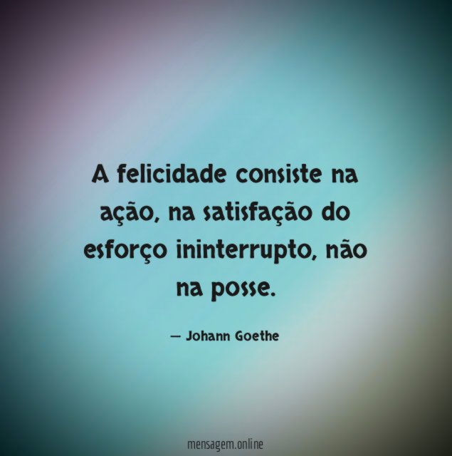 A felicidade consiste na ação