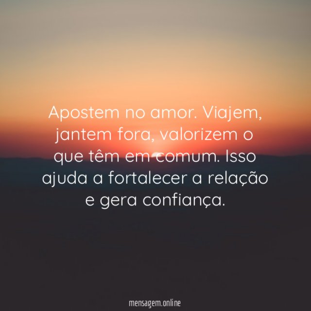 Valorizem a relação a dois