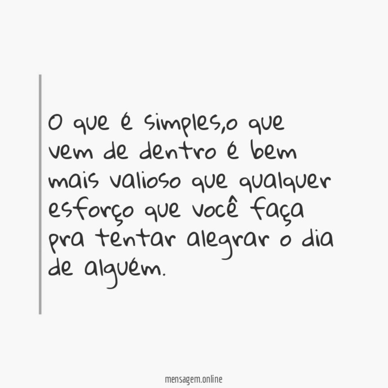 O que é simples