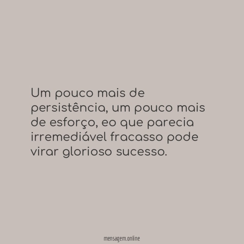 Um pouco mais de persistência