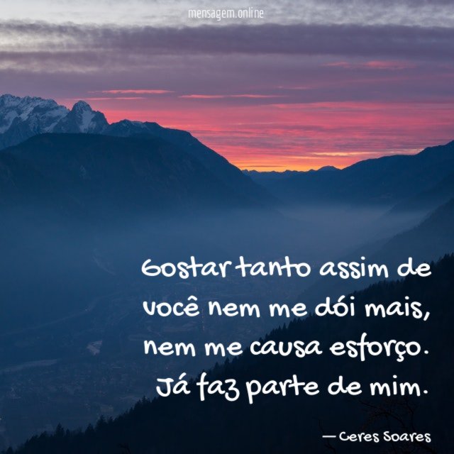 Gostar tanto assim de você nem me dói mais