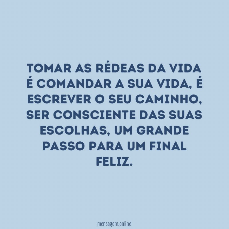 Tomar as rédeas